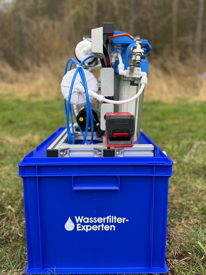 OSMEX Explorer | 12V Pumpe für Akku + Filterglocke + Eurobox