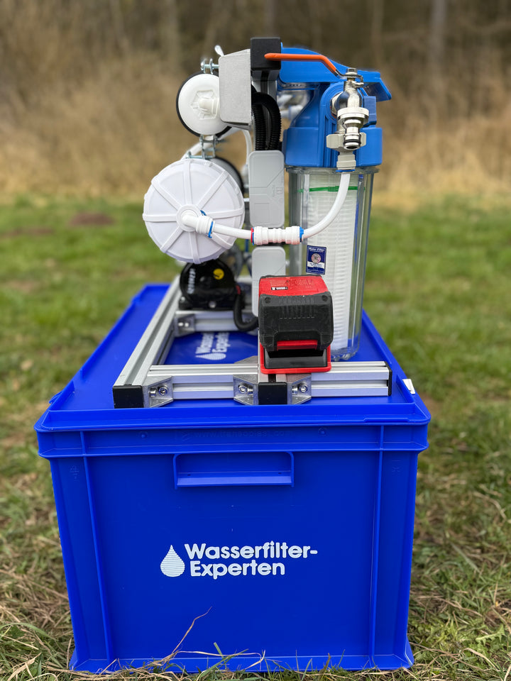 OSMEX Traveller | 12V Pumpe für Akku + Filterglocke + Eurobox