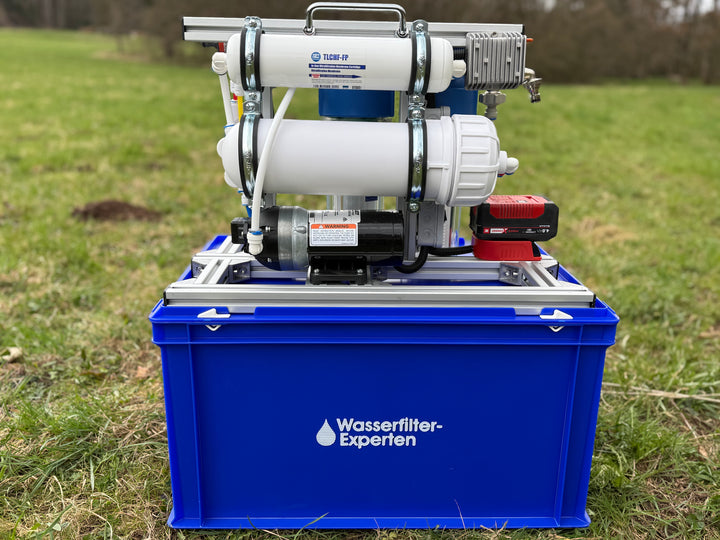 OSMEX Traveller | 12V Pumpe für Akku + Filterglocke + Eurobox