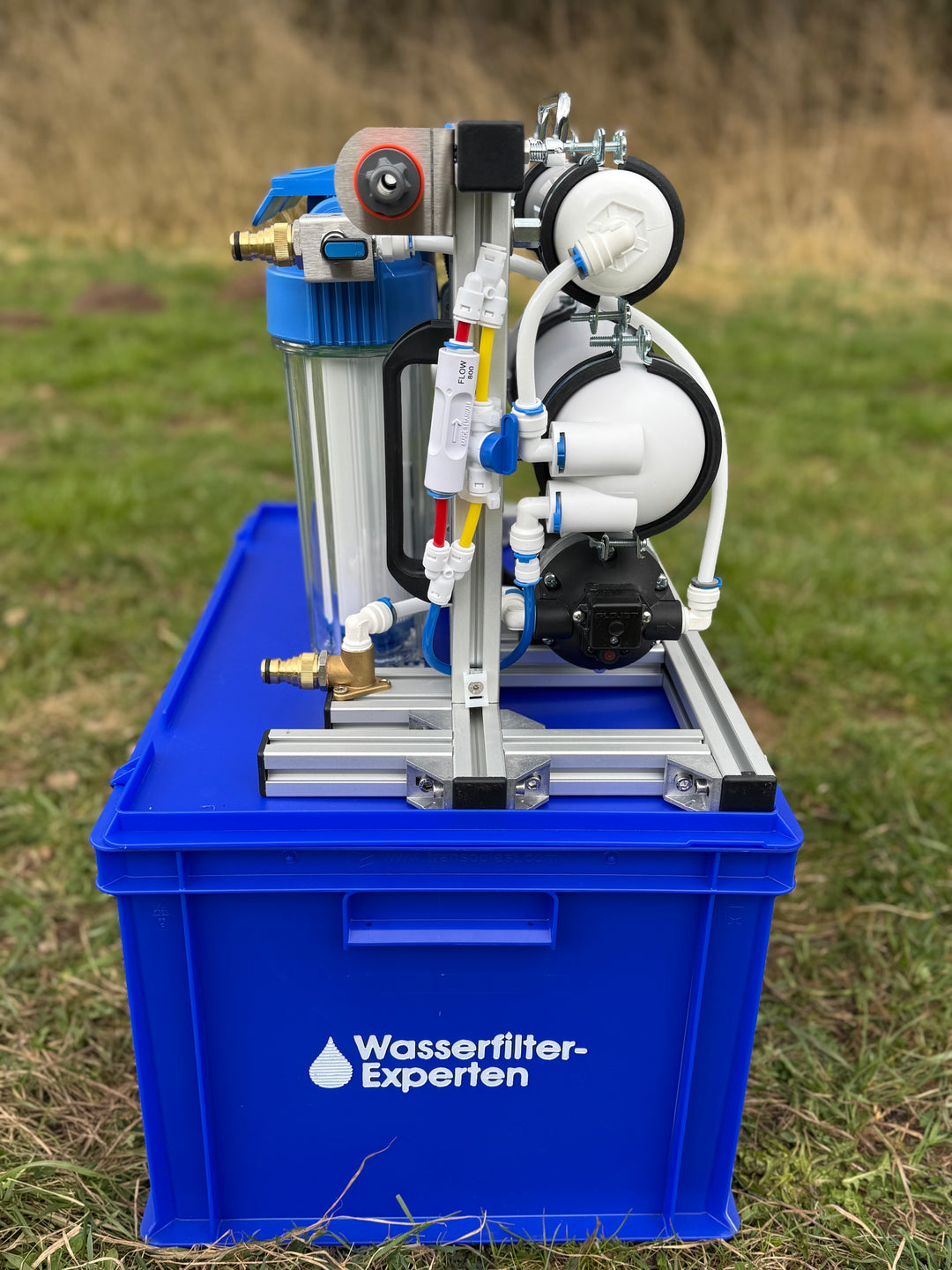 OSMEX Traveller | 12V Pumpe für Akku + Filterglocke + Eurobox